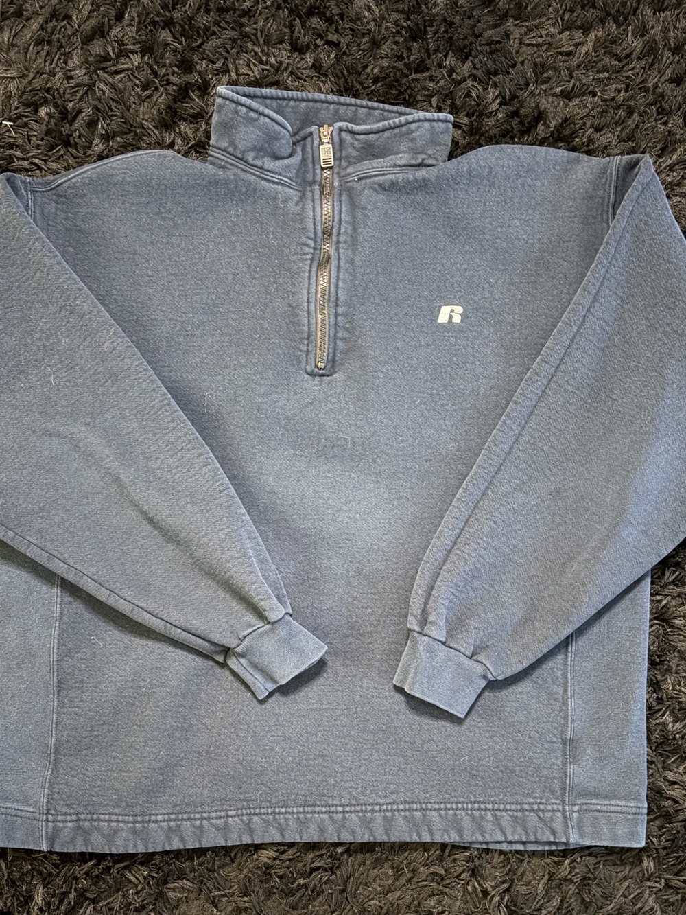 Russell Athletic Navy Half-Zip Pullover